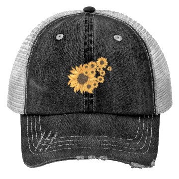 Discover Aesthetic Sunflower Trucker Hats