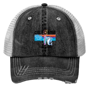 Discover California surf Trucker Hats