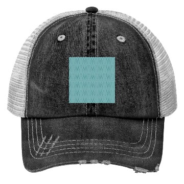 Discover Retro Teal Chevron Pattern Trucker Hats