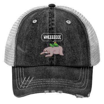 Discover Sloth Turtle Snail Lazy Sleeping People Gift Trucker Hats