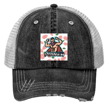 Discover Muscle Man Design Trucker Hats