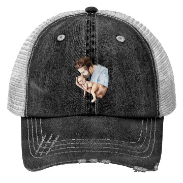 Discover Father's Day Reflections - Heartwarming Art Trucker Hats