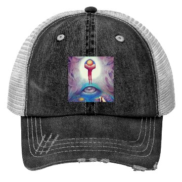 Discover Psychedelic imagination Who am I, where am I? Trucker Hats