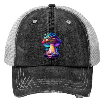 Discover Mystical Fungi Trucker Hats