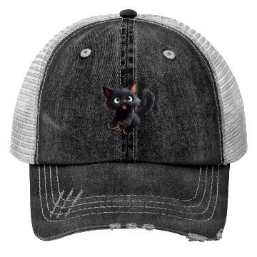 Discover Black Sambo Cat Trucker Hats