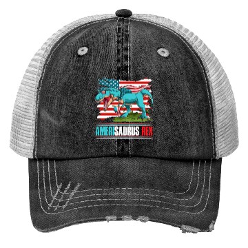 Discover Amerisaurus Rex Independence Day USA Party Trucker Hats