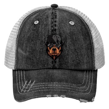 Discover Rottweiler Gangster Trucker Hats