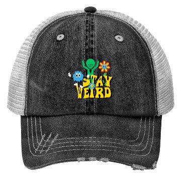 Discover Stay Weird Trucker Hats