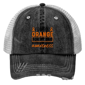 Discover I Wear Orange For My Dad Multiples Sclerosis MS Trucker Hats
