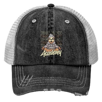 Discover Sloth Academy Sloth Yoga Trucker Hats