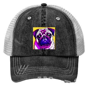 Discover PUG POP ART Trucker Hats