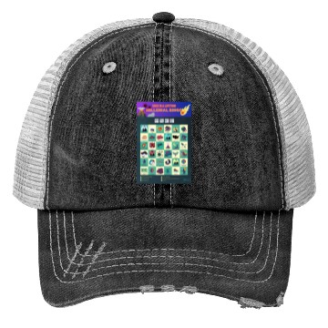 Discover "Once In A Lifetime" Millennial Bingo Poster Trucker Hats