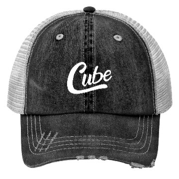 Discover Cube White Logo Trucker Hats