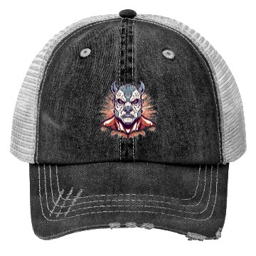 Discover Lucha Libre Mexican Wrestling Mask Luchador Trucker Hats