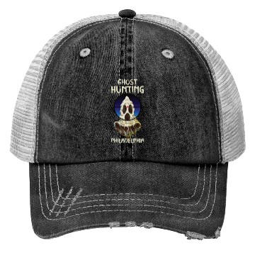Discover Paranormal Investigator Philadelphia Hunter Ghost Trucker Hats