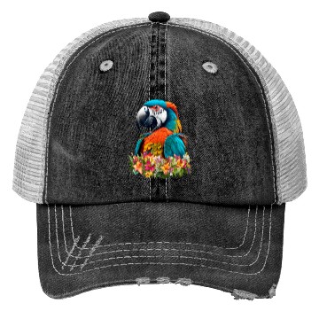 Discover Beautiful Nature - Macaw 03 Trucker Hats