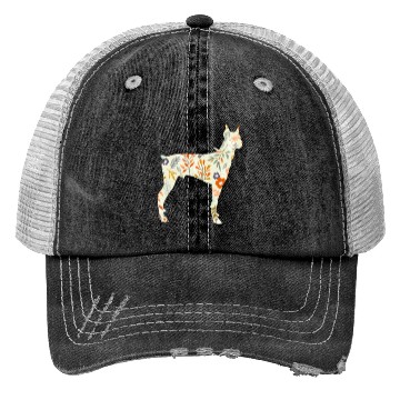 Discover Doberman Flower Trucker Hats
