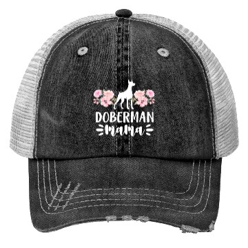 Discover Doberman Mama Trucker Hats