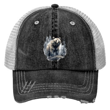 Discover Majestic Forest Bear Trucker Hats
