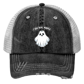 Discover Funny Ghost Hunting Parapsychology Trucker Hats