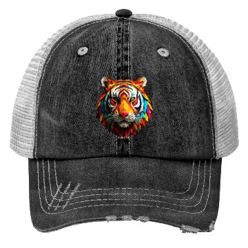 Discover origami tiger Trucker Hats