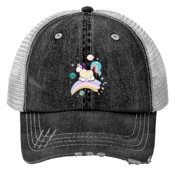 Discover Unicorn rainbow Trucker Hats