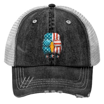Discover Patriots America Ealge Stars and Stripes US Pride Trucker Hats