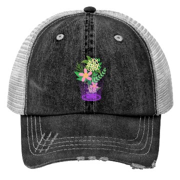 Discover flowers and plants with magic light Trucker Hats