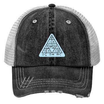 Discover ohms Law formulas triangle Electrical engineering Trucker Hats