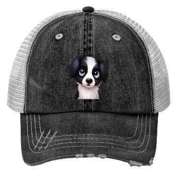 Discover Elegant Border Collie Portrait Trucker Hats