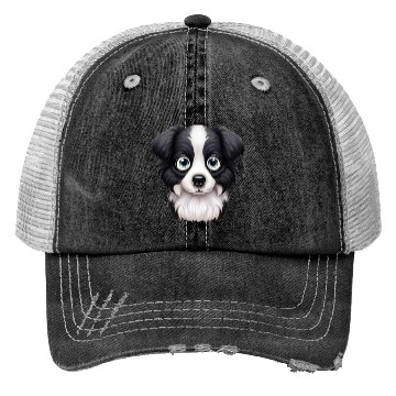 Discover Loving Border Collie Gaze Design Trucker Hats