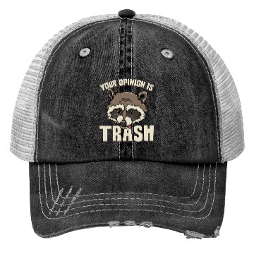 Discover Raccoon Trash Panda Meme Garbage Humor Trucker Hats