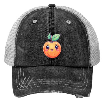 Discover Peach kawaii Trucker Hats