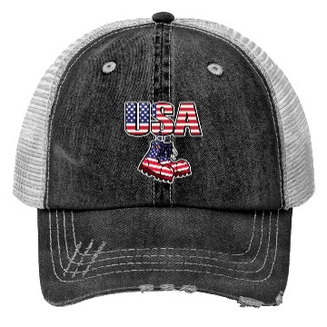 Discover God bless America the land of the free Trucker Hats