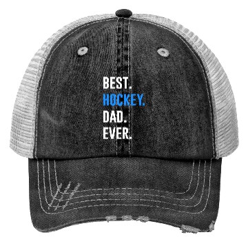 Discover Best Hockey Dad Ever nature Trucker Hats
