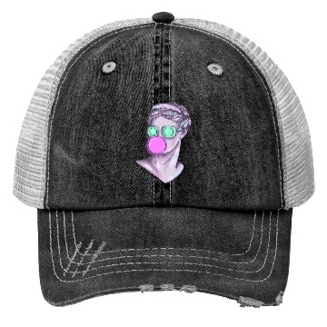 Discover Cool Neon Greek Statue Lady Trucker Hats