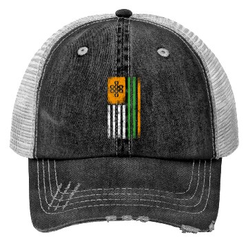 Discover Irish American Flag Irish Roots Design Trucker Hats