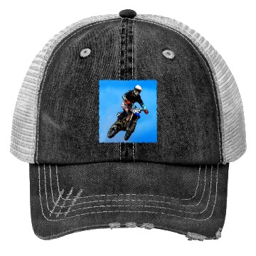 Discover motocross drawing Trucker Hats