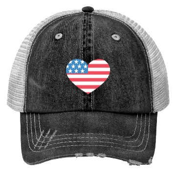 Discover Heart America Trucker Hats