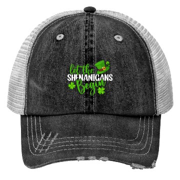Discover Let The Shenanigans Begin St Patricks Day Irish Py Trucker Hats