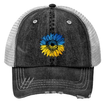 Discover Sunflower Ukraine Ukrainian Flag Stand With Ukrain Trucker Hats