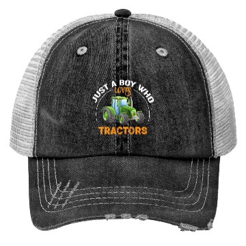 Discover Just a Boy who Loves Tractors Trucker Hats