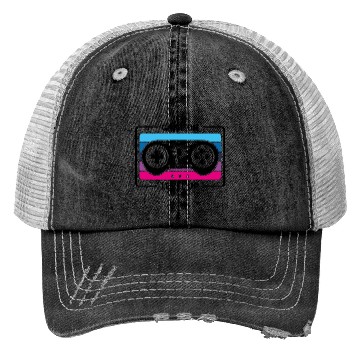 Discover Game on level up illustration black Trucker Hats