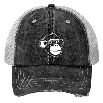 Discover Ape Face Apes Apelike Jungle Primate Trucker Hats