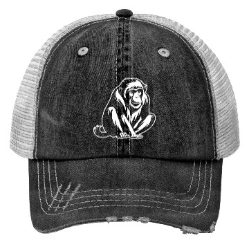 Discover Ape Face Apes Apelike Jungle Primate Trucker Hats