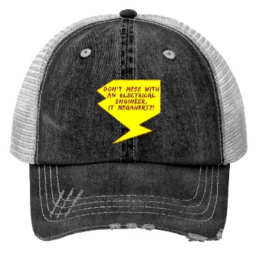 Discover Lightning Bolt Electrical Engineer girl Trucker Hats