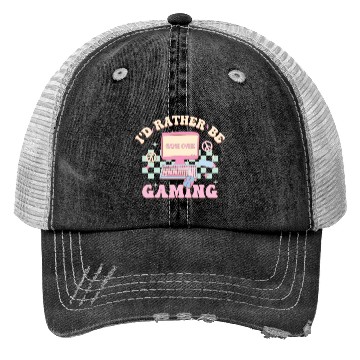 Discover I'd Rather Be Gaming, Happy Game Day Trucker Hats