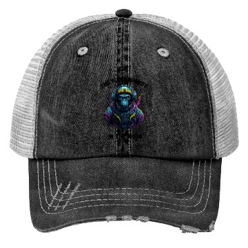 Discover the first monkey in the moon Trucker Hats