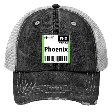 Discover airplane ticket phoenix Trucker Hats