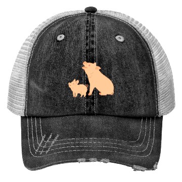 Discover Mother pig with piglet Trucker Hats